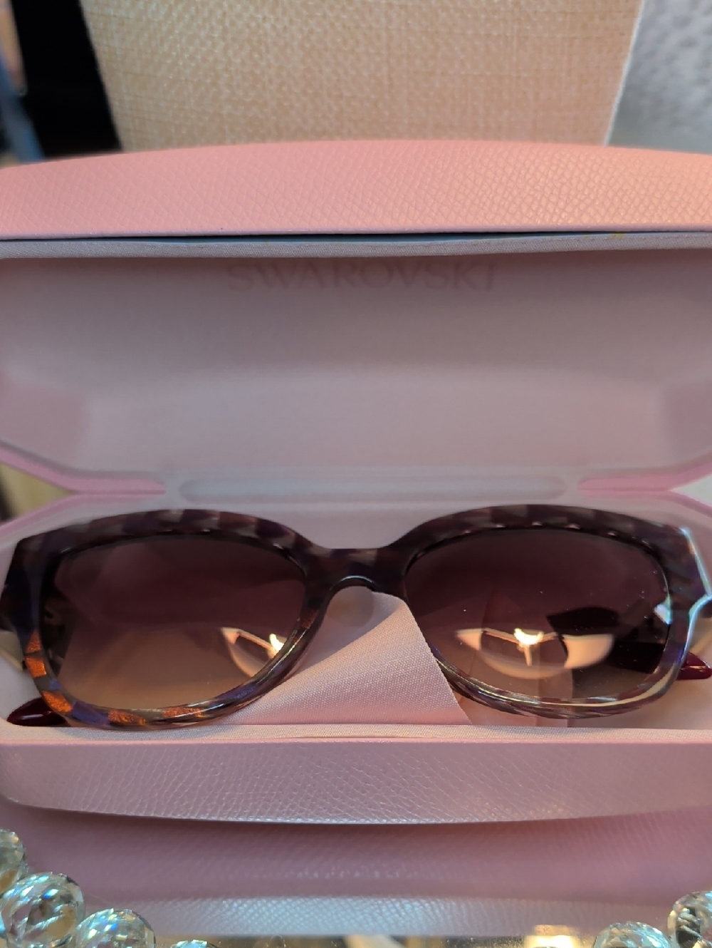 ATELIER SWAROVSKI Purple Sunglasses Limited Edition NWT - Picture 4 of 14